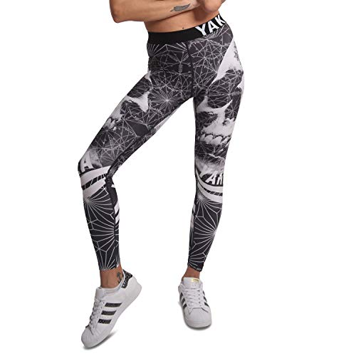 Yakuza Damen Skull Force Leggings, Schwarz, XS von Yakuza