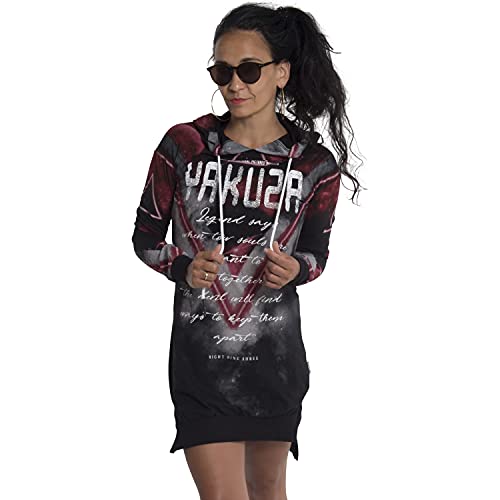 Yakuza Damen Spacy Lite Hoodie Kleid, Schwarz, XS von Yakuza