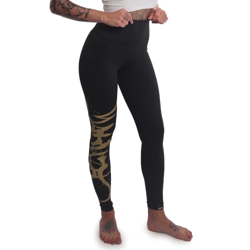 Yakuza Damen Tag Train Leggings, Schwarz, L von Yakuza