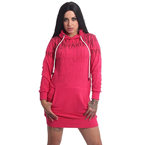 Yakuza Damen UR893 Hoodie Kleid, Rose Red, L von Yakuza