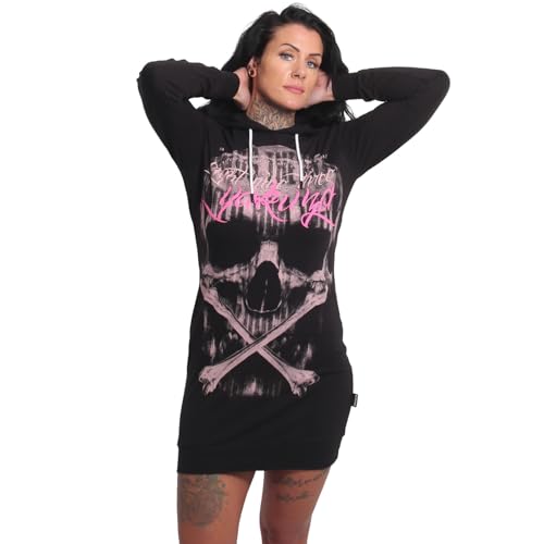 Yakuza Damen Weird Lite Hoodie Kleid, Schwarz, XXL Yakuza Damen Weird Lite Hoodie Kleid, Schwarz, XXL von Yakuza