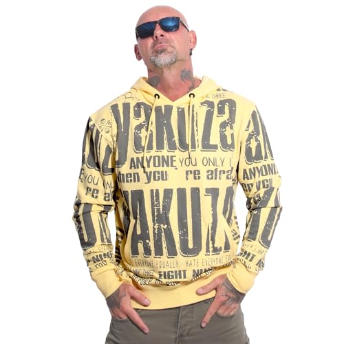 Yakuza Herren Anyone Allover Kapuzenpullover, Pale Banana, L von Yakuza