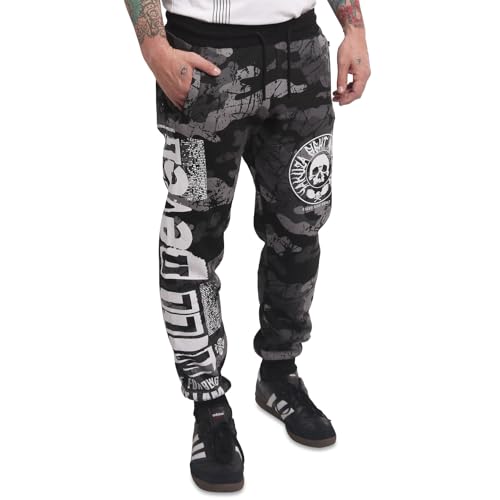 Yakuza Herren Apologise Casual Jogginghose, Camouflage Grey, 3XL von Yakuza