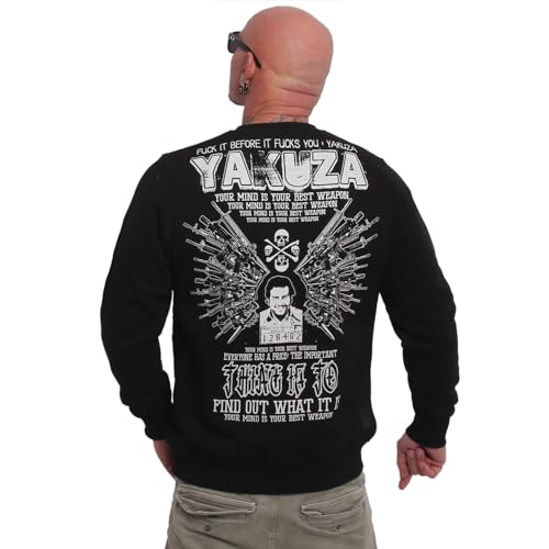 Yakuza Herren Best Weapon Pullover, Schwarz, 4XL von Yakuza