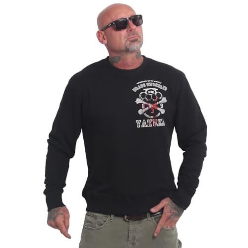 Yakuza Herren Brass Knuckles Pullover, Schwarz, 3XL von Yakuza