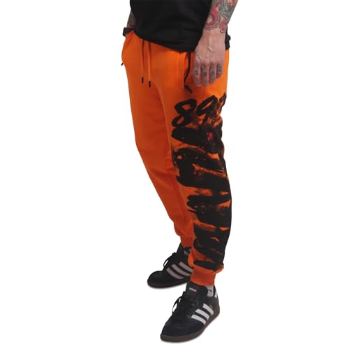 Yakuza Herren Brushed Casual Jogginghose, Orange Popsicle, 4XL von Yakuza