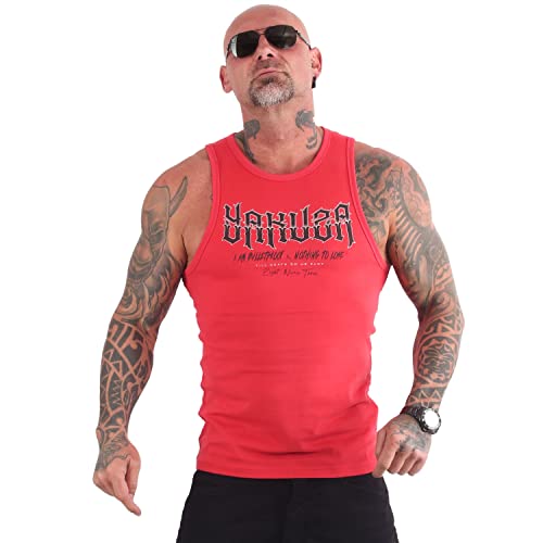 Yakuza Herren Bulletproof Tanktop, Ribbon Red, 4XL von Yakuza