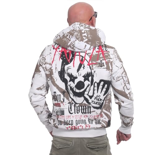 Yakuza Herren Circus Kapuzenpullover, Weiß, L von Yakuza