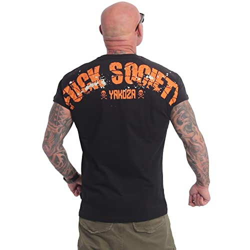 Yakuza Herren Crushed Society T-Shirt, Schwarz, S von Yakuza