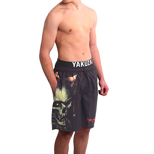 Yakuza Herren Dead Clown Badeshorts, Schwarz, M von Yakuza