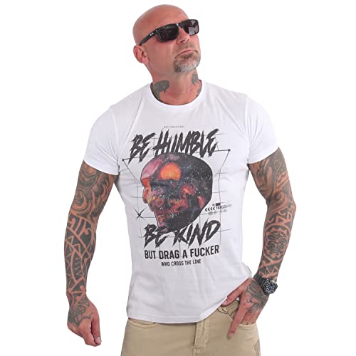 Yakuza Herren Drag T-Shirt, Weiß, M von Yakuza