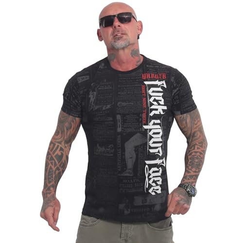 Yakuza Herren F.Y.F. Regular T-Shirt, Schwarz, XXL von Yakuza