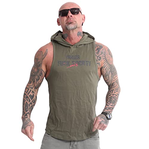 Yakuza Herren FS Hooded Tanktop, Grape Leaf, 3XL von Yakuza