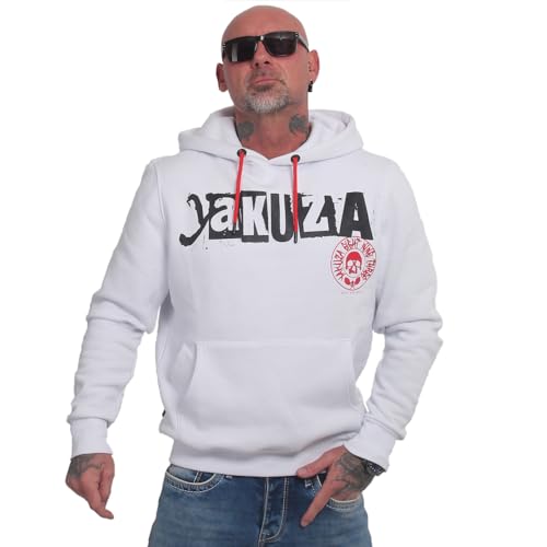 Yakuza Herren FU Kapuzenpullover, Weiß, S von Yakuza