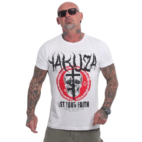 Yakuza Herren Faith T-Shirt, Weiß, 6XL von Yakuza