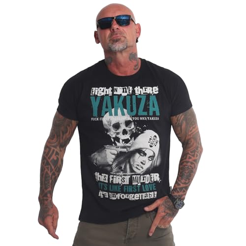 Yakuza Herren First Love T-Shirt, Schwarz, XL von Yakuza