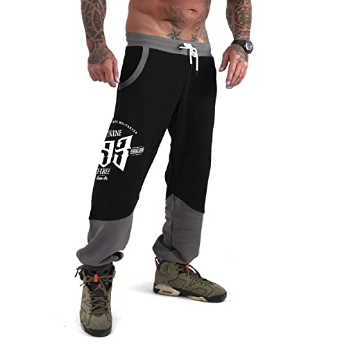 Yakuza Herren Game On Two Face Loose Jogginghose, Schwarz/Grau, S von Yakuza