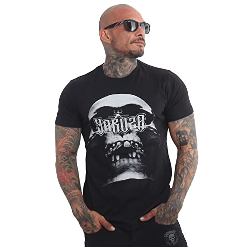 Yakuza Herren Ghost Skull T-Shirt, Schwarz, XL von Yakuza