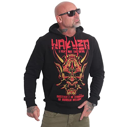 Yakuza Herren Hannya Kapuzenpullover, Schwarz, 4XL von Yakuza