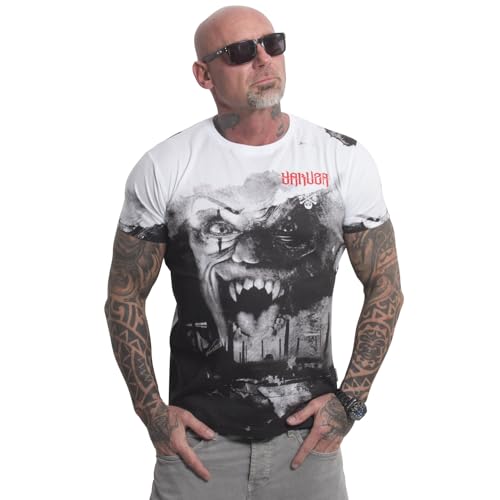 Yakuza Herren Horror Allover T-Shirt, Weiß, 3XL von Yakuza