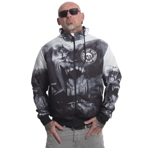 Yakuza Herren Horror Allover Windbreaker, Schwarz, L von Yakuza