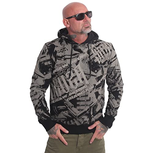 Yakuza Herren Inferno Kapuzenpullover, Schwarz, M von Yakuza