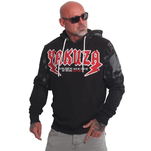 Yakuza Herren Judge Me Kapuzenpullover, Schwarz, 5XL Yakuza Herren Judge Me Kapuzenpullover, Schwarz, 5XL von Yakuza