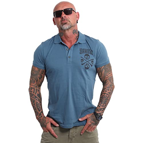 Yakuza Herren Legion Polo Shirt, Mallard Blue, 3XL von Yakuza