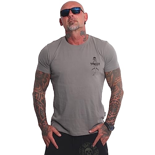 Yakuza Herren Mind T-Shirt, Steel Gray, 3XL von Yakuza