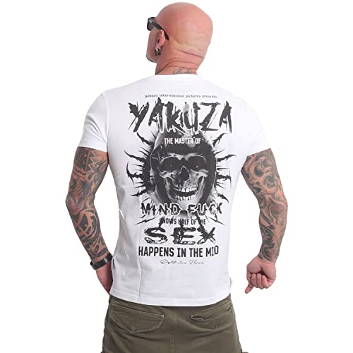 Yakuza Herren Mind T-Shirt, Weiß, 4XL von Yakuza