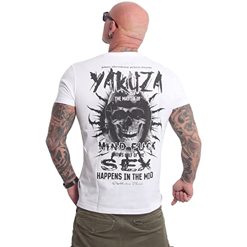 Yakuza Herren Mind T-Shirt, Weiß, S von Yakuza
