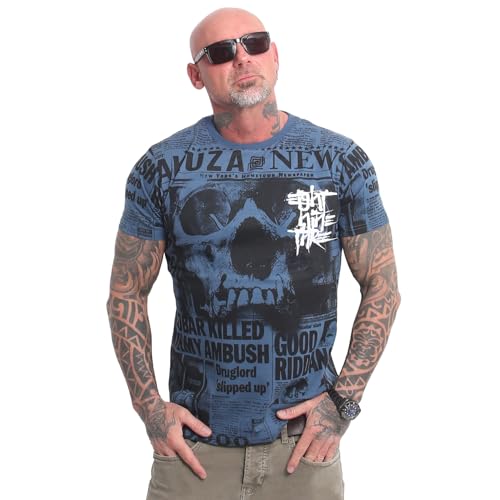 Yakuza Herren Newsflash T-Shirt, Mallard Blue, 4XL Yakuza Herren Newsflash T-Shirt, Mallard Blue, 4XL von Yakuza