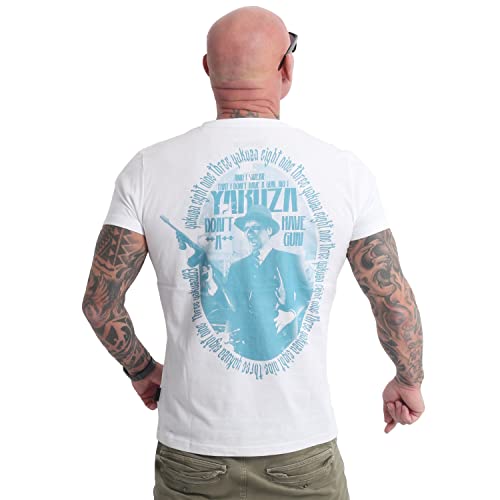 Yakuza Herren No Gun T-Shirt, Weiß, L von Yakuza