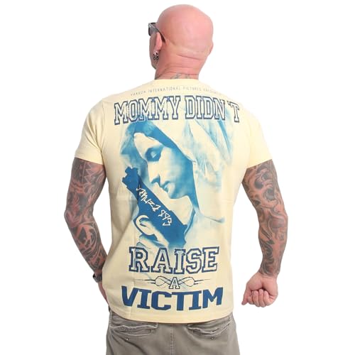 Yakuza Herren No Victim T-Shirt, Pale Banana, 3XL von Yakuza