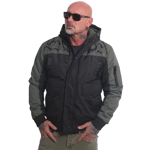 Yakuza Herren Noggin Ultimate Winterjacke, Schwarz/Grün, 3XL von Yakuza