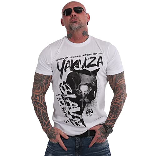 Yakuza Herren Not A Slave T-Shirt, Weiß, 3XL von Yakuza