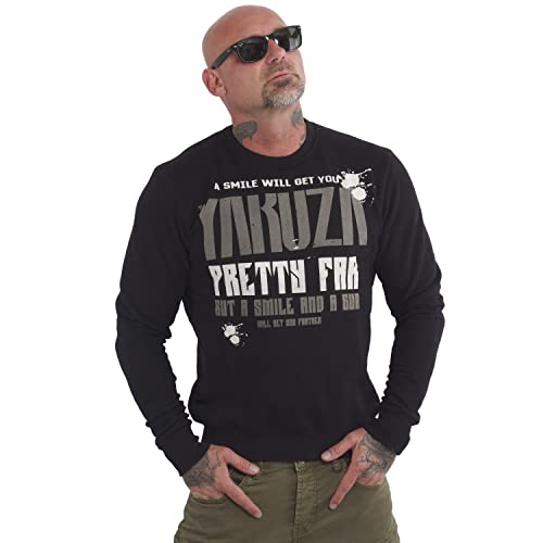 Yakuza Herren Pretty Far Pullover, Schwarz, XL von Yakuza