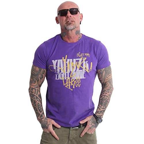 Yakuza Herren Pretty Far T-Shirt, Prism Violet, 3XL von Yakuza