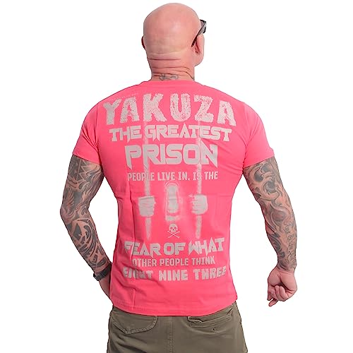 Yakuza Herren Prison T-Shirt, Geranium, 3XL von Yakuza