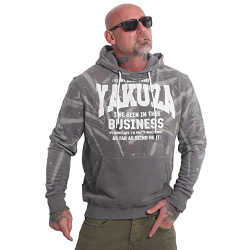 Yakuza Herren Reload Kapuzenpullover, Steel Gray, L von Yakuza