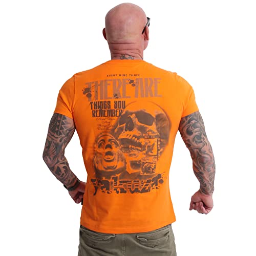 Yakuza Herren Remember T-Shirt, Orange Popsicle, 3XL von Yakuza