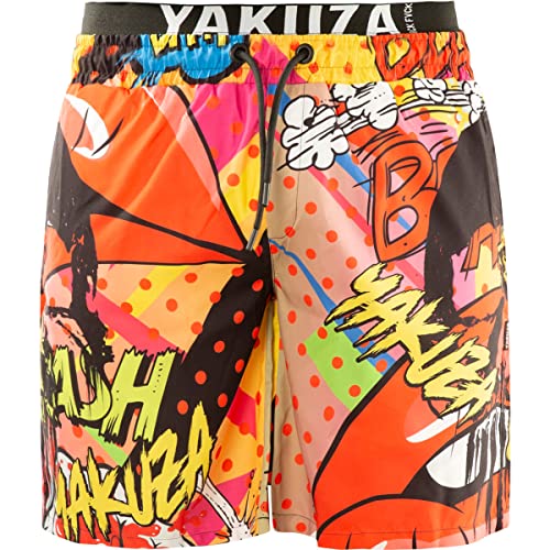 Yakuza Herren Revival Badeshorts, Bunt, 3XL von Yakuza