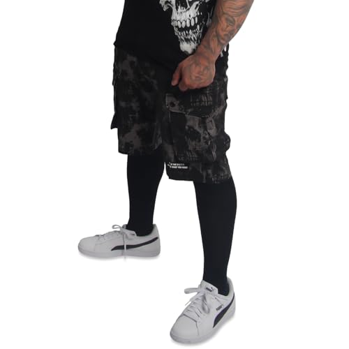 Yakuza Herren Rockstarz Cargo Shorts, Schwarz, 36W Yakuza Herren Rockstarz Cargo Shorts, Schwarz, 36W von Yakuza