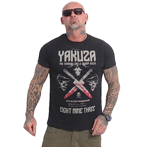 Yakuza Herren Sharp Knife T-Shirt, Schwarz, XXL von Yakuza