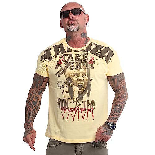 Yakuza Herren Shot T-Shirt, Pale Banana, M von Yakuza