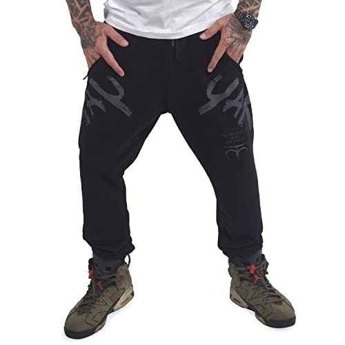 Yakuza Herren Skull Tree Casual Jogginghose, Schwarz, L von Yakuza