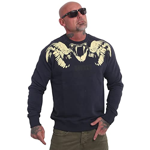 Yakuza Herren Snake Raglan Pullover, Parisian Night, 3XL von Yakuza