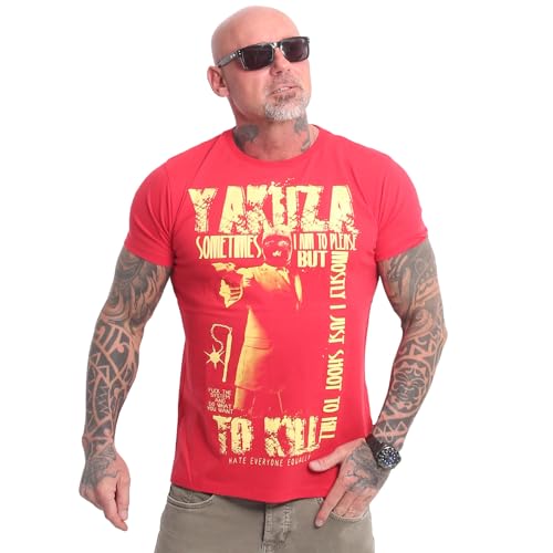 Yakuza Herren Sometimes T-Shirt, Ribbon Red, 3XL von Yakuza