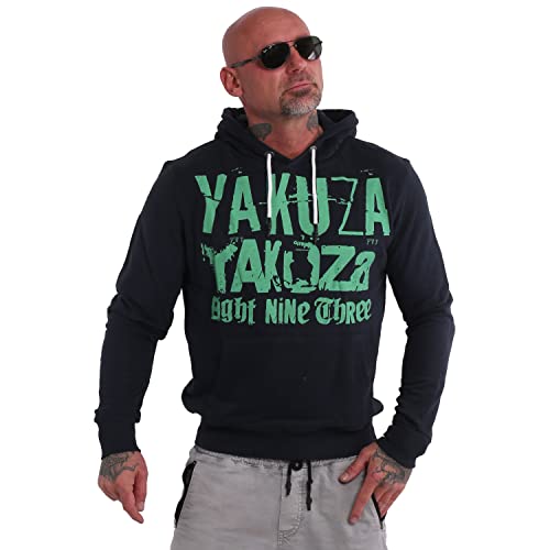 Yakuza Herren Spine Hoodie Kapuzenpullover, Carbon, 3XL von Yakuza