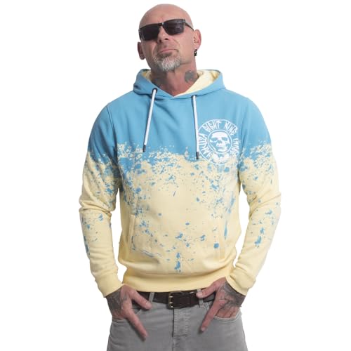 Yakuza Herren Splash Allover Kapuzenpullover, Pale Banana, L von Yakuza